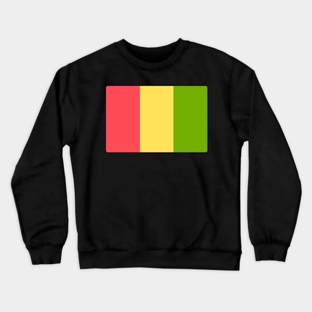 FLAG OF GUINEA Crewneck Sweatshirt by Just Simple and Awesome